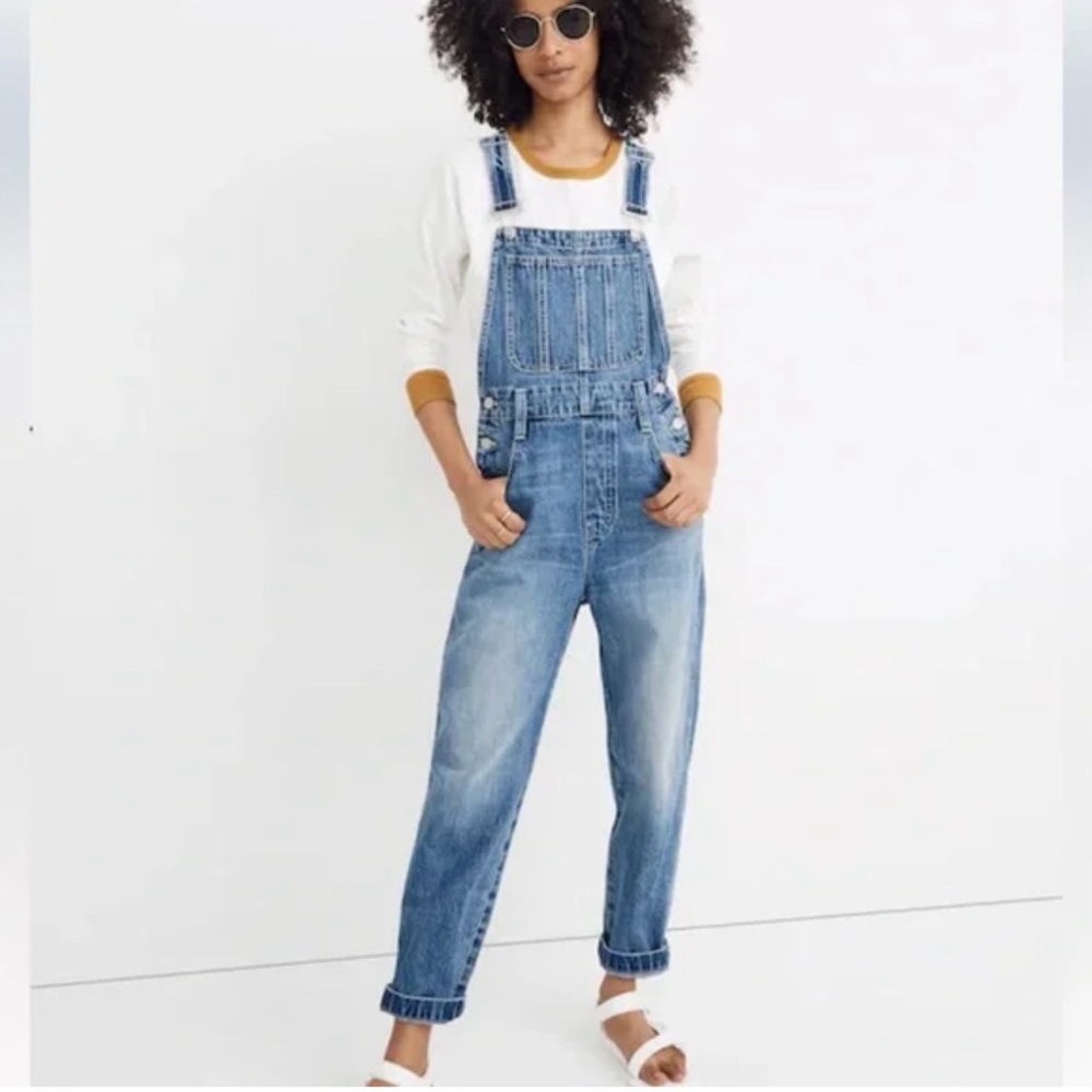 Madewell women’s straight leg overalls size extra small